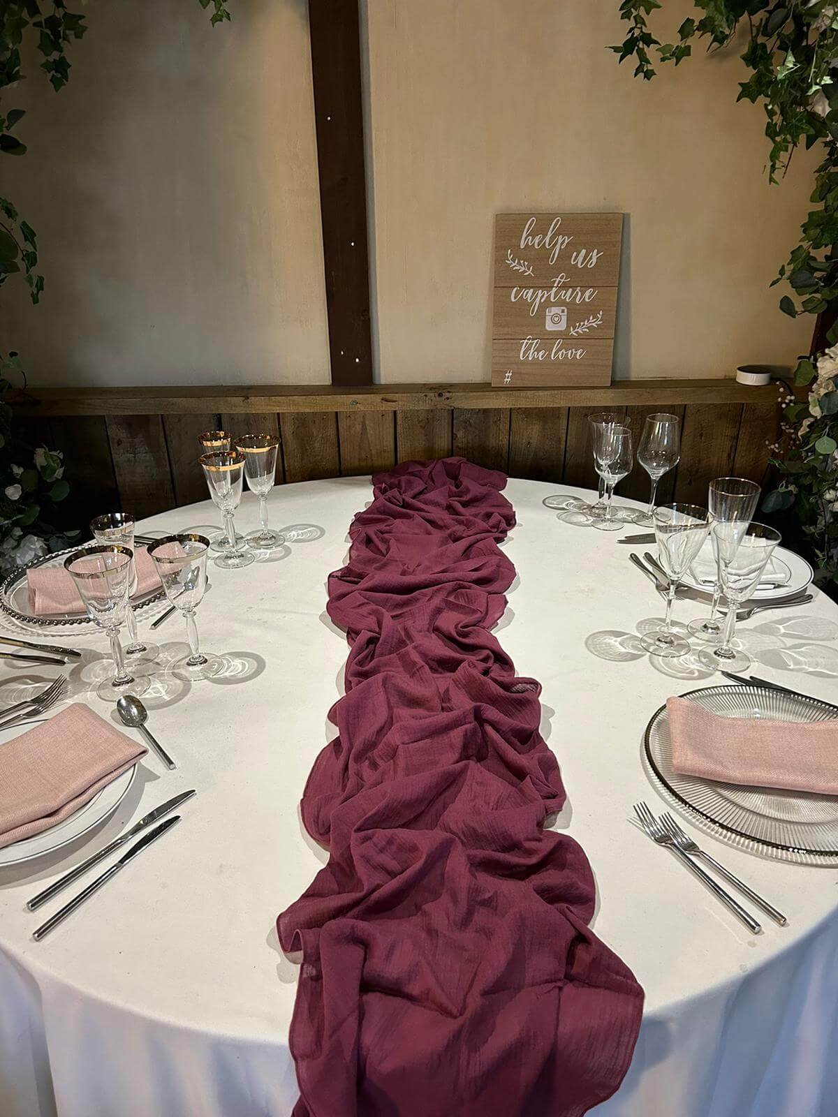Cheesecloth 2024 table runner